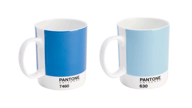 Tasse Pantone Process Cyan 7460 et Bleu Vintage 630