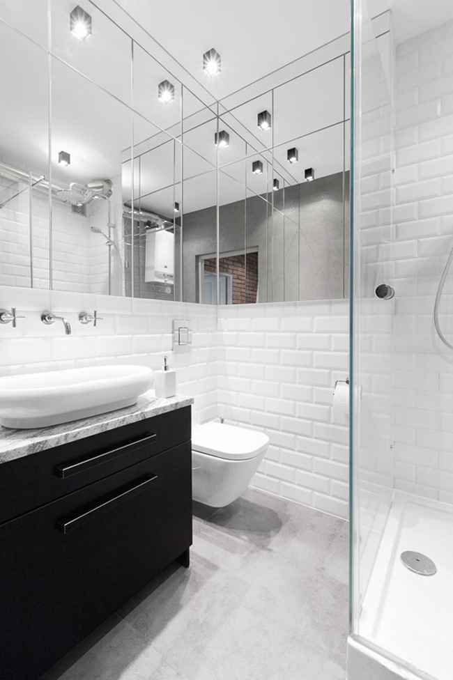 salle de bain moderne marbre