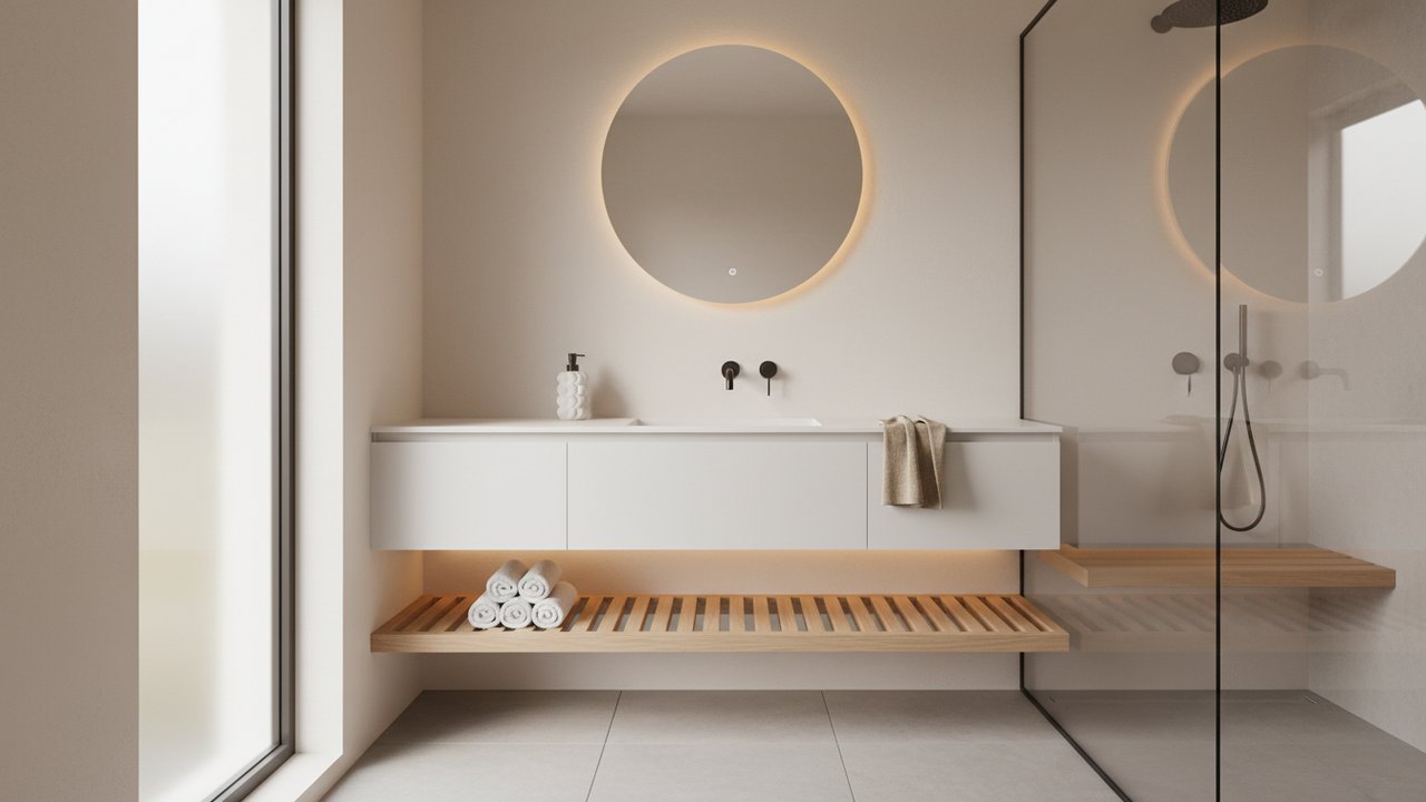 Décoration d'une petite salle de bain stylée