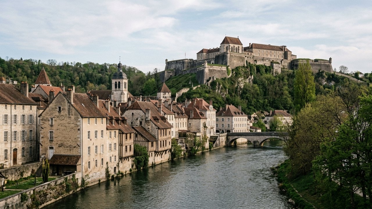 Quartier Battant avec son architecture médiévale et vue sur la citadelle