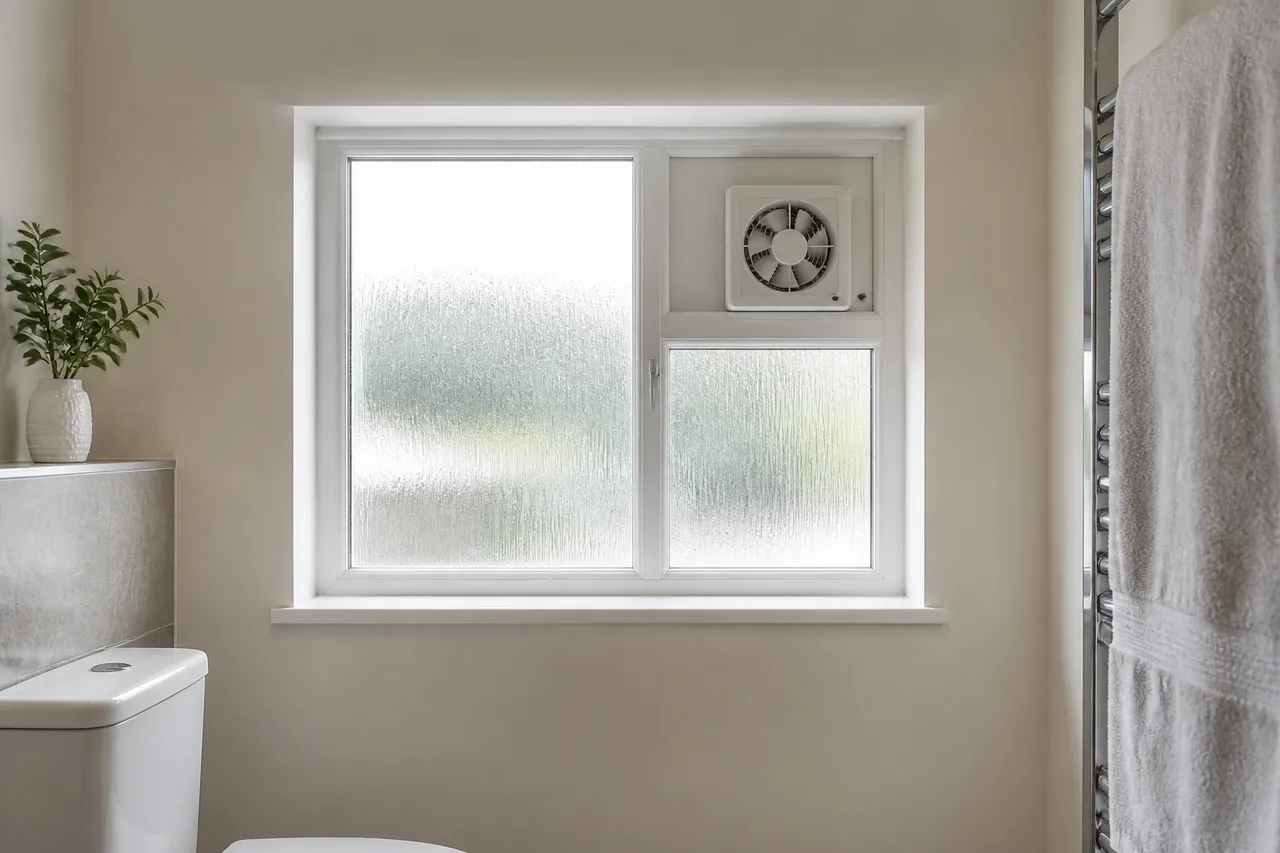 Ventilation WC obligatoire : fenêtre avec grille d'aération