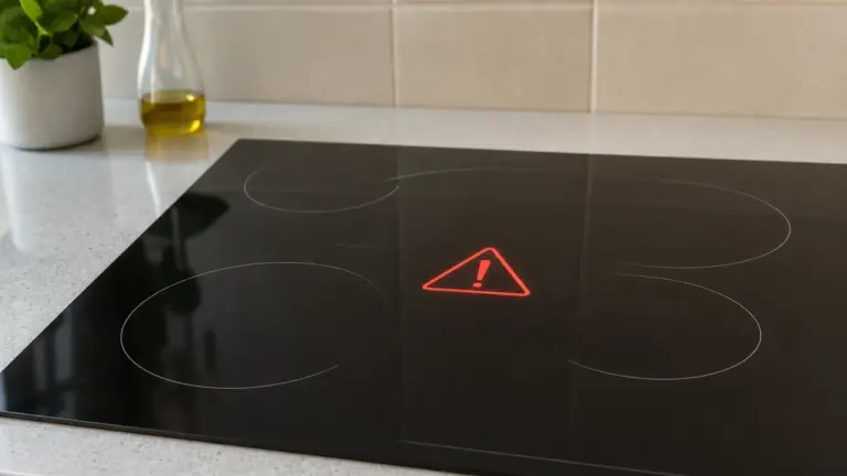Danger plaque induction : plaque à induction avec alerte santé