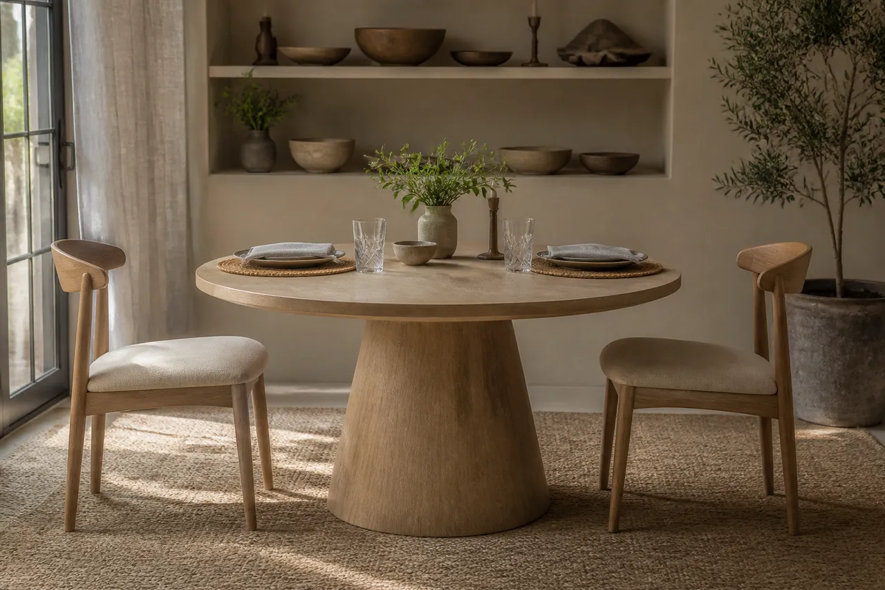 Table 2 personnes ronde de 70 à 90 cm de diamètre